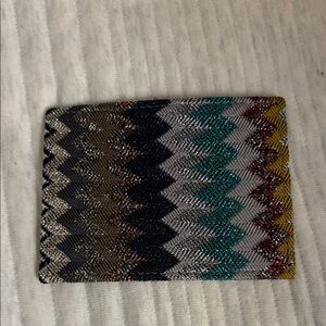 Missoni Zigzag Card Holder in Earth Tones